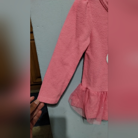 Nannette Kids Pink 2T Princess sequence rabbit bunny sweater glittery pink tutu - Picture 7 of 12